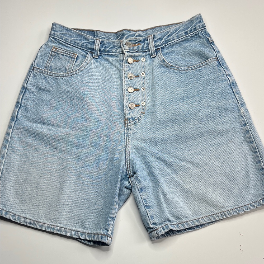 Jordache Classic Blue Denim Womens Shorts baggy fit 90s y2k urban high waist